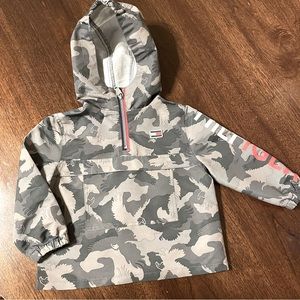 Tommy Hilfiger Windbreaker Jacket Hoodie w zipper Eagle camo camouflage Size 2T